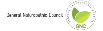 Registered with the General Naturopathic Council (GNC)